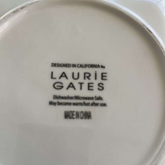 Laurie Gates Set of 5 Floral Square Plates - Picture 6 of 6